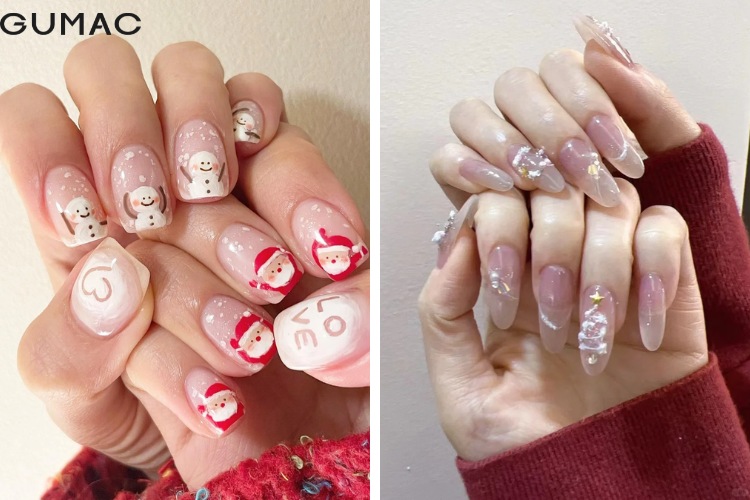 goi y cach chon mau nail noel phu hop cho ban gai